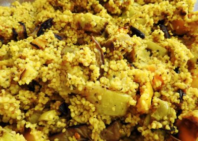 Cous cous peperone e melanzana